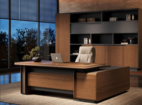 Chaise de bureau de direction haut de gamme de luxe léger, design minimaliste moderne, en panneau de densité