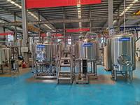 Équipement de brassage en acier inoxydable de qualité supérieure 2000L 20HL/20BBLE Brasserie commerciale avec moteur Contrôle semi-automatique