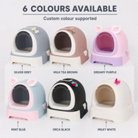 Bac à litière pour chat entièrement fermé en PP, anti-éclaboussures, style tiroir, toilette pour chat extra-large, fournitures pour animaux de compagnie