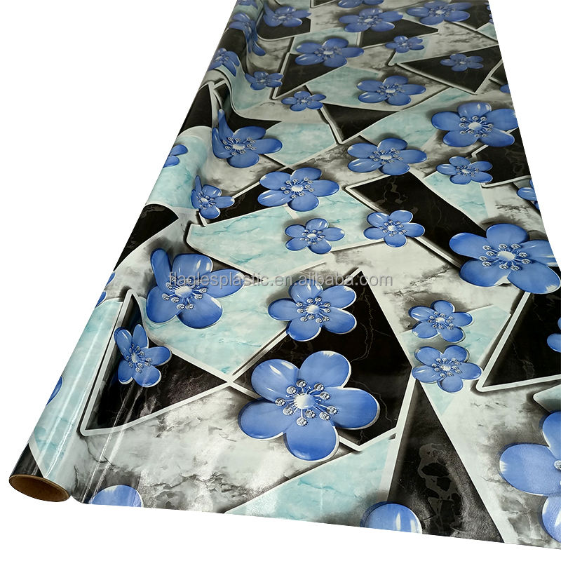 Red linoleum flooring roll