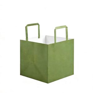 Customised Heavyweight Kraft Paper Bags With Portable Handles Suitable for Clothing Food Craft <b>Packaging</b> and Shopping - Product Image 1