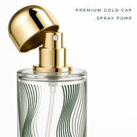 Flacon de parfum de voyage vide 35 ml, style stylo, noir, atomiseur rechargeable avec capuchon argenté, vente en gros, logo personnalisé