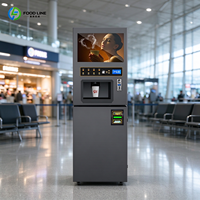 Distributeur automatique de café multi-langues pour les halls d'arrivée et de départ des aéroports