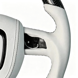 Volant de voiture en fibre de carbone forgée compatible avec <span class=keywords><strong>Audi</strong></span> RS3 <span class=keywords><strong>RS4</strong></span> S4 S8 A4 B6 B8.5 A6 C6 TT <span class=keywords><strong>MK1</strong></span> 8J - Product Image 2