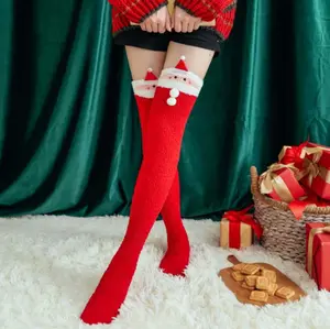 Wholesale Women's Striped Thigh High Stockings Over Knee Socks Warm Long Socks winter socks