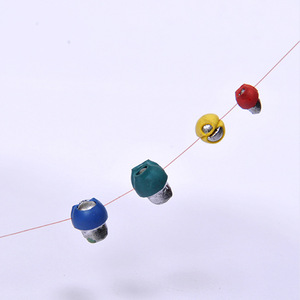 Plomb de pêche Aohu, type split shot, 0,55g, recouvert de caoutchouc, forme bec de canard, réutilisable pour la pêche en radeau - Product Image 3