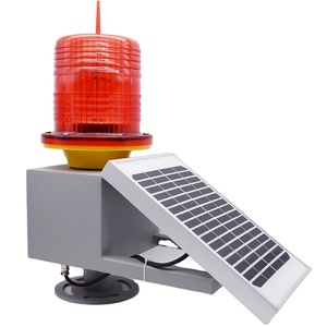 Luz de Advertencia de Obstrucción de Navegación Marina Solar de 360 Grados para Aeronaves - Product Image 1