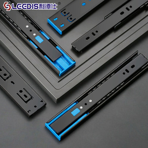 LCCDIS Drawer Slide 1.8mm Cold-Rolled Steel Soft Closing Damping Rail For Furniture Wardrobe Drawers - Product Image 1