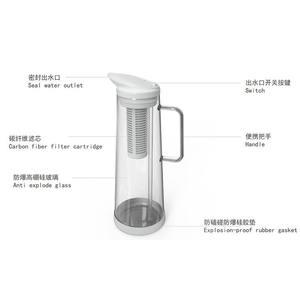 <span class=keywords><strong>Carafe</strong></span> en verre 3,5 L pour <span class=keywords><strong>eau</strong></span> potable, <span class=keywords><strong>purificateur</strong></span> <span class=keywords><strong>d</strong></span>'<span class=keywords><strong>eau</strong></span> alcaline, pichet avec poignée pour <span class=keywords><strong>eau</strong></span> potable - Product Image 3