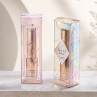 Boîte d'emballage en plastique transparent PET personnalisée pour pince à cils, éponge et pince à maquillage