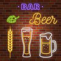 Tasses à bière et verre à vin au néon LED pour voiture, maison, boutique, fête, mariage, anniversaire, décoration, chambre de bébé