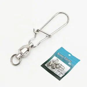 KM 0# -10# Fishing Snap Swivel Fishing Tackle Stainless Fishing Hook Lure Quick Snap Accessories Barrel Swivels