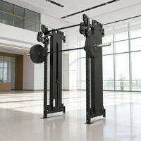 Nouvelle version de rack à squats mural en acier inoxydable avec pile de poids de 70 kg, cage de musculation pliable pour la salle de sport, la remise en forme et la musculation