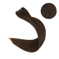 Luxueux choix de célébrité Double dessiné russe cuticule aligné vierge Remy Machine trame Extensions de cheveux