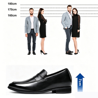 Mocassins de mariage pour hommes, personnalisés avec logo de marque, pour affaires et occasions formelles, rehaussants de 7 cm, vente en gros directe usine