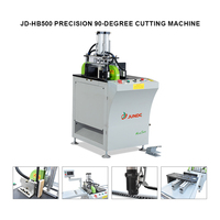 JUNDE JD-HB500 Máquina de Corte de Alta Velocidad de 3000 rpm, Precisión de 90 Grados, Cuchilla de 500 mm, Abrazadera Neumática, Guía Lineal para Aluminio