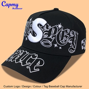 Customized Logo Cotton Polyester 3D Embroidery 5 Panel Snapback a Frame <b>Cap</b> New Blank Fit Mens Sport Baseball Hats Baseball <b>Caps</b> - Product Image 2