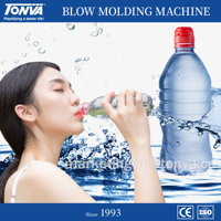 TONVA Machine automatique de fabrication, soufflage et moulage de bouteilles d'eau en plastique PET