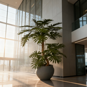 Pianta Artificiale di Philodendron in Vaso 250CM, Materiale PU, Alta Simulazione, Durevole, Decorazione per Interni, Piante Artificiali Decorative - Product Image 2