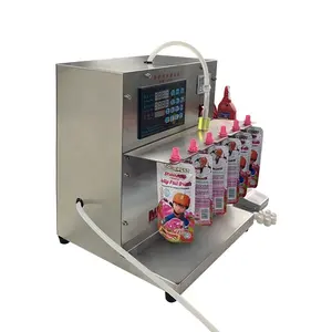 Doypack-máquina de llenado de líquido, pequeño, barato, de una sola cabeza, para negocios