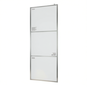 Parete Doccia Walk-In 45.3x76.8 in Vetro ESG Satinato con Telaio, Design Minimalista - Product Image 1