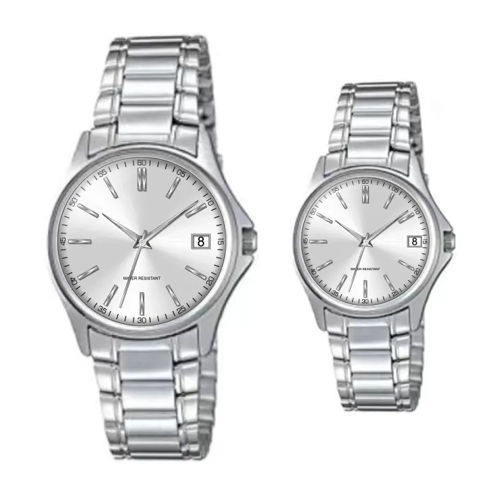 OEM customized logo luxury brand couple watches popular casual quartz couple watches