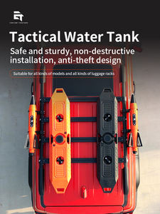 Réservoir d'eau portable tout-terrain 30L en LLDPE |   Support de fixation pour porte-bagages de toit |   Support antivol |   Pompe/Évacuateur |   Équipement de <span class=keywords><strong>camping</strong></span> pour le voyage en véhicule tout-terrain - Product Image 3