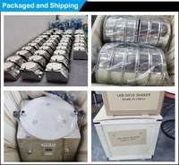 Diameter 220V 200Mm Stainless Steel 304 Putaran Lab Uji Pengocok Ayakan untuk Bubuk Logam