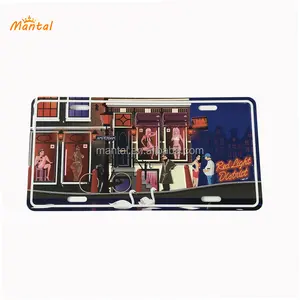 Promotional Fashion Scarp Wall Hang License Plate US Novelty Car License Plate Embossing License Plate