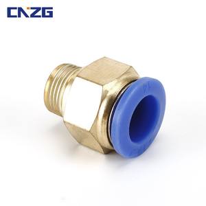 Custom-Made Brass Quick Connect Coupler Copper Pneumatic Quick Connectors-PC8-02/10-02/12-04 Straight <b>Threads</b> - Product Image 3