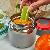 Récipient isolé double couche en acier inoxydable de qualité alimentaire; boîte à lunch en acier inoxydable pour enfants