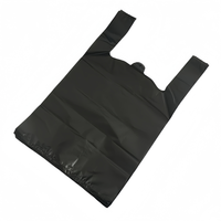Sac en plastique souple personnalisé en PEHD 100 % biodégradable pour T-shirt, multifonctionnel pour courses, supermarché, épicerie, boissons et parapluies
