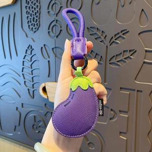 Porte-clés créatif en cuir, motif légumes (carotte, piment), délicat, petit cadeau, accessoire de sac pour hommes et femmes - Product Image 5