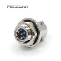 Connecteur circulaire d'aviation étanche de qualité industrielle PSCCONN série FQN 2 4 9 14 26 32 broches, prise et fiche, boîtier en alliage d'aluminium