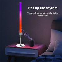 Nouvelle lampe d'ambiance de bureau LED multicolore à réglage élevé, alimentée par USB, pour la reconnaissance vocale, lampe d'ambiance pour e-sport