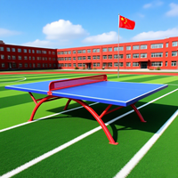 Table de ping-pong sur mesure, robuste, résistante aux intempéries, table de tennis de table SMC standard pour l'école, le collège