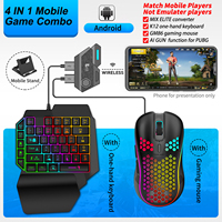 Mix Elite Controlador de juegos inalámbrico Convertidor de adaptador de ratón y teclado para juegos móviles para IOS Samsung Android Teléfono móvil