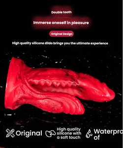 <span class=keywords><strong>Gode</strong></span> dragon à <span class=keywords><strong>double</strong></span> tête de 14cm avec base d'aspiration forte pour la <span class=keywords><strong>double</strong></span> stimulation anale du point G - Product Image 5