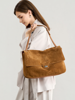 Sacs fourre-tout pour femmes en cuir de vachette mat véritable, style rétro, grande capacité, porté épaule, polyvalent, bandoulière, multicolore