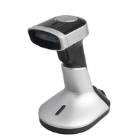 Nouveau scanner de codes-barres omnidirectionnel portable, lecteur de codes QR 2D BT avec support de charge, sans fil et portable pour supermarchés et commerces de détail