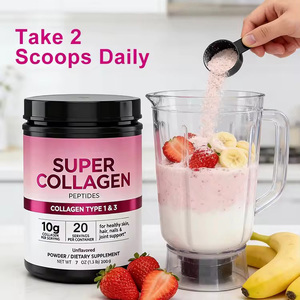 Poudre de Super Collagène Premium Végan Blanchissante de Type I & III Boisson Vitaminée pour la Peau les Cheveux les Ongles et les Articulations - Product Image 1