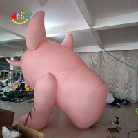 Modèle Animal Géant Extérieur Cochon Décoration rose Sanglier Gonflable
