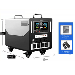 Station portable extérieure 6000W MPPT LiFePO4 prête pour l'énergie solaire, à onde sinusoïdale pure, grande capacité, pour la vente ambulante et les situations d'urgence - Product Image 5