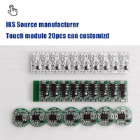 IKSLED 10PCS Module de bouton tactile de type condensateur, capteur de commutation tactile à canal unique à verrouillage automatique DC3.7V 5V 12V 24V 3A