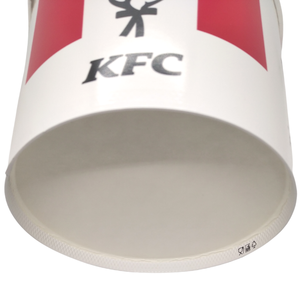 Seau rond de poulet 1750cc récipient en papier thermoscellé et couvercle en plastique pour l'emballage des salades de poulet - Product Image 6