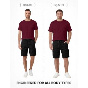 T-shirt pour homme FOXA, coupe ajustée, manches courtes, col rond, tricot texturé, vêtements décontractés - Product Image 6