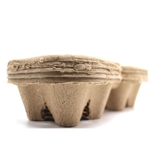 Dayanıklı hamuru Fiber tek kullanımlık bardak taşıyıcı tepsiler çevre dostu % 100% biyobozunur parçalanabilir teslimat tutucular - Product Image 2