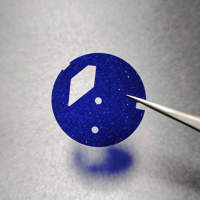 Custom All Shapes Round Watch Dial Parts Natural Blue Sandstone Watch Dial for St19 Dial