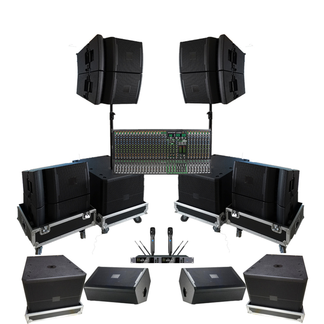 Veeter VRX932 Full Set Active Line Array System Eco-Friendly Durable Portable Metal Shell Speaker App Control Wall Mount No