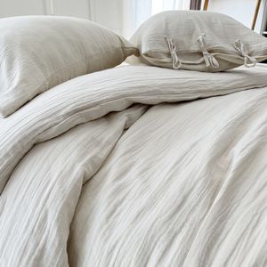Nuovo Arrivo Offerta Speciale Set Copripiumino in Mussola di Cotone Organico 100% Super Morbido a 2 Strati con Lenzuolo con Angoli - Product Image 3